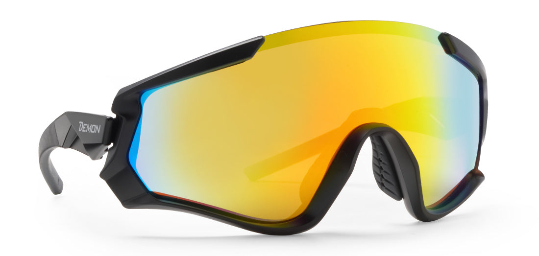 KRONO verspiegelte Fahrradbrille mit einteiligen Gläsern