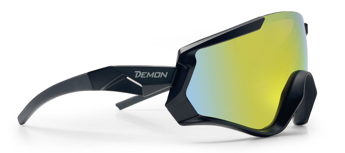 Seitenansicht von KRONO verspiegelte Fahrradbrille